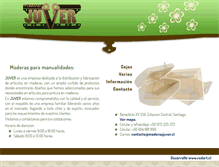 Tablet Screenshot of maderasjuver.cl